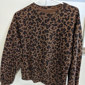Abercrombie leopard sweatshirt